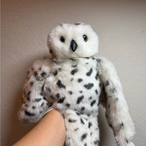Folkmanis Plush Snowy Owl Bird puppet
